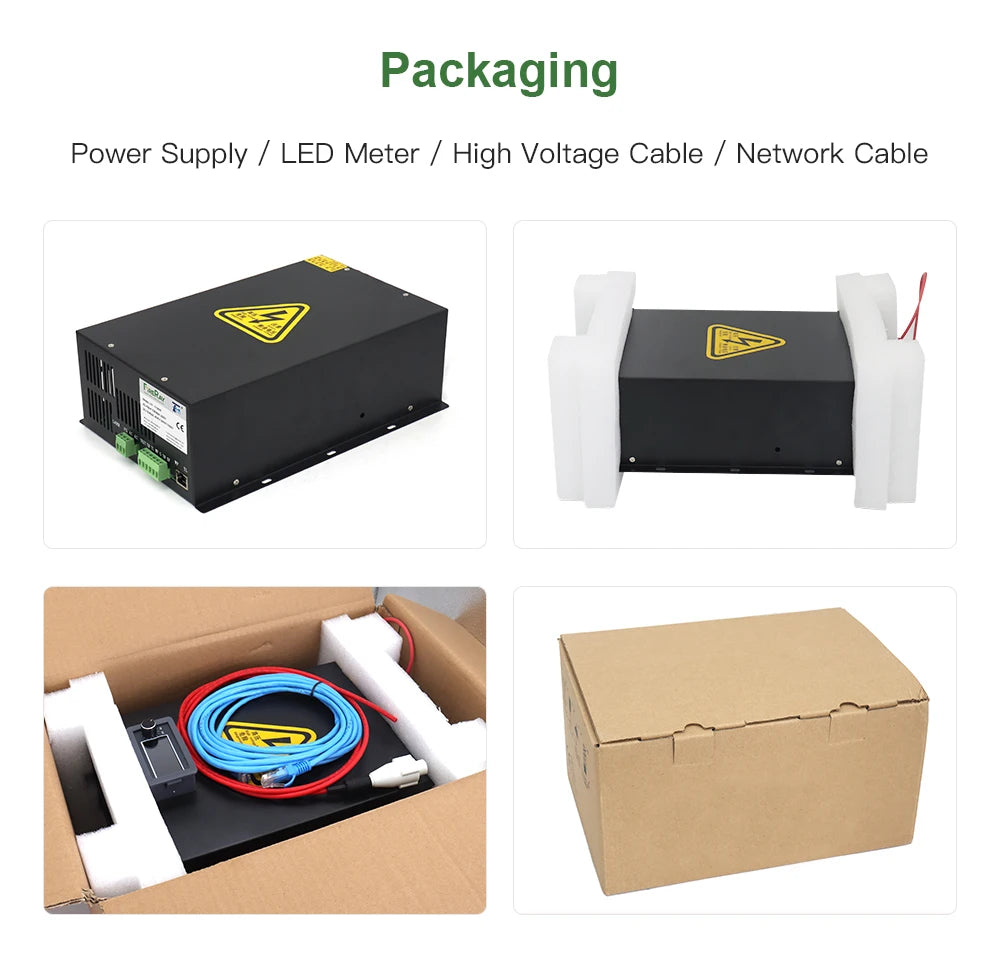 FireRay 100W CO2 Laser Power Supply HY-TA100W for CO2 Laser Engraving Cutting Machine Long Warranty