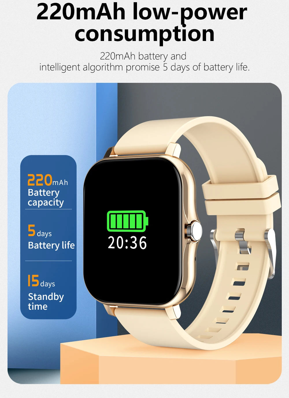 1.83'' Sport Smart Watch Fitness Clock Health Monitor Waterproof Smartwatch Wireless Call Watches for Men Women IOS Android 2025