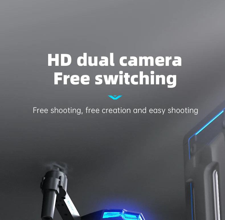 X6Pro Mini Drone 4K Professional HD Camera with Large Screen 2.4G WIFI FPV Dron Brushless Optical Flow Hover Folding Quadcopter