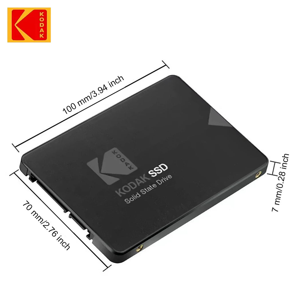 [Brand Storage] Kodak X130Pro Series Ssd-Sata3.0 Ultra-Fast 2.5inch Solid State Drive 512Gb/256Gb/128Gb - Durable Internal Storage for Laptops and Desktops
