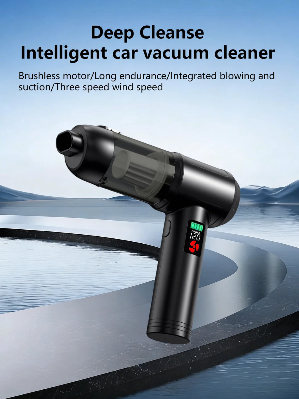 Portable Handheld Vacuum Cleaner ,High Power Mini Car Vacuum , Instant Suction Without Backflow ,Ideal for Car Interior & Home
