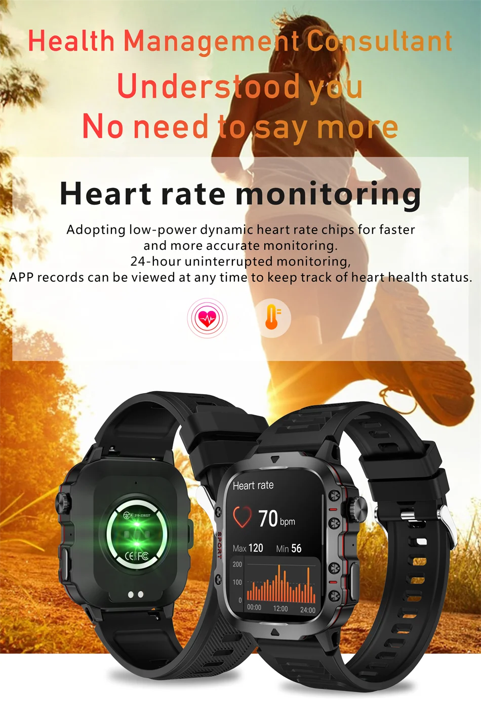 LIGE Military Smart Watch Men Outdoor Sports 3ATM Waterproof  Blood Oxygen Bluetooth Call Watches Men Smartwatch For Android New