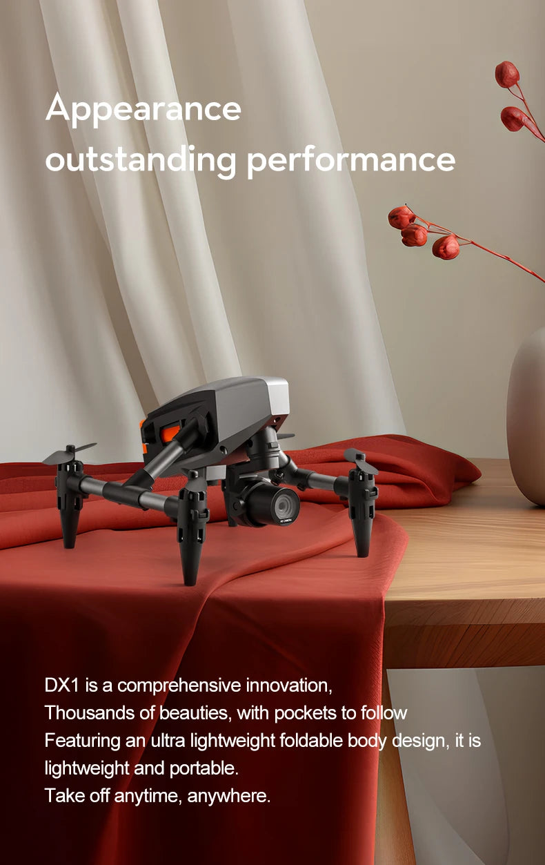 XD1 mini Drone Aluminium 8k Aerial Video Camera Optical Flow Fixed Height Quadcopter 360° Flip RC Dron for Kids Toys Boy