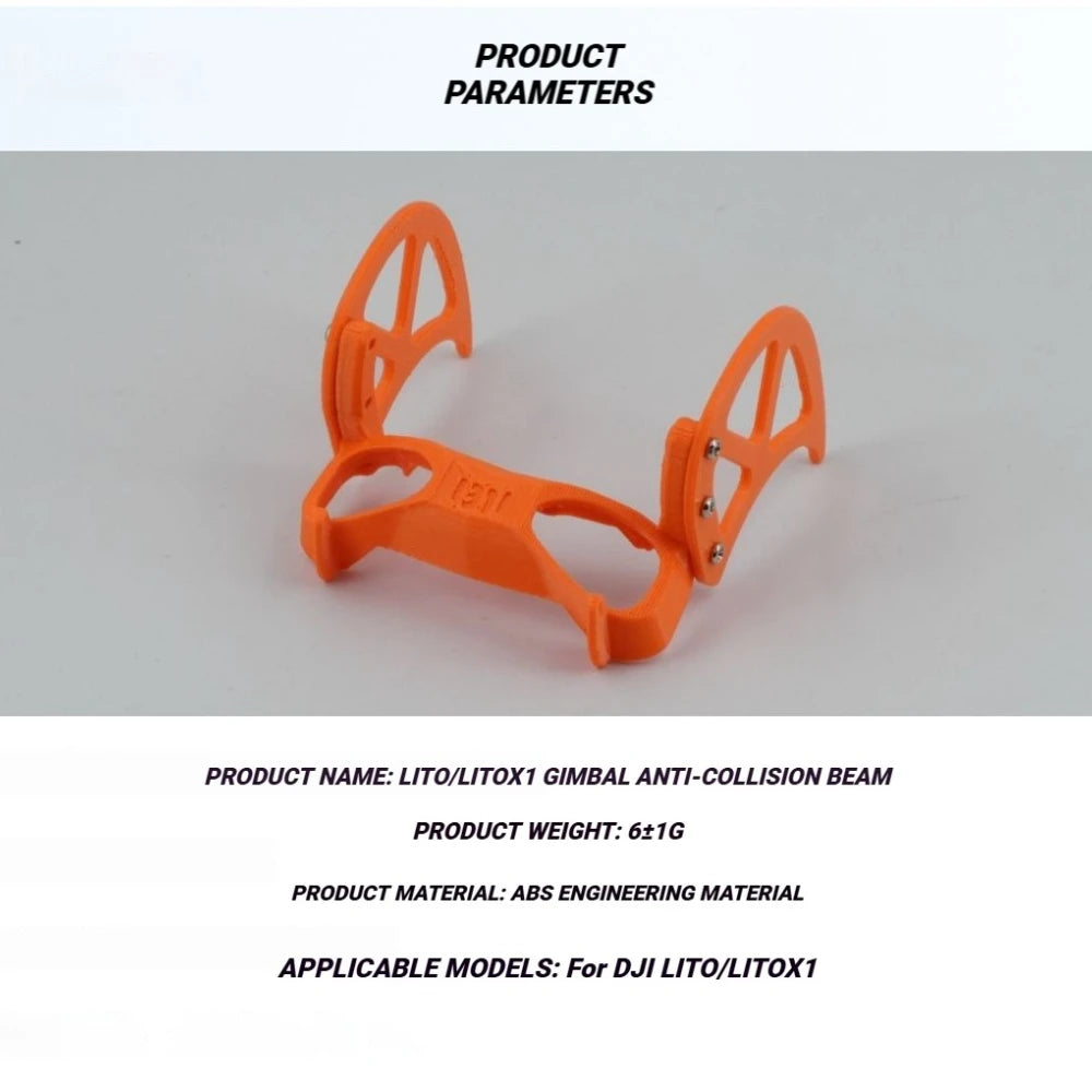 3D Printing For DJI LITO X1/1 Gimbal ABS Anti Collision Bar Drone Lens Protection Bar Gimbbal Protection Accessories