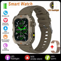 2026 New Military Smart Watch Men IP67 3ATM Waterproof Outdoor Sports Fitness GPS Tracker Health Monitor BT Call Smartwatch LS