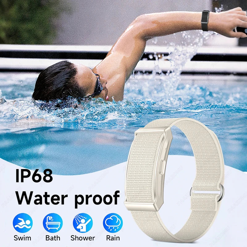 2025 New Screenless Smart Watch Men Sport Outdoors Fitness Tracker Heart Rate Monitor IP68 Waterproof Smartwatch For Andrio iOS