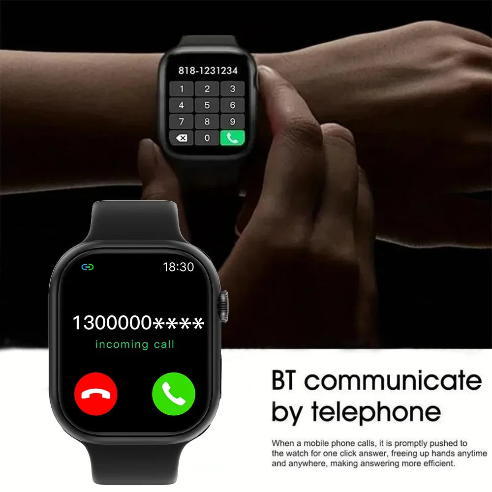 2025 Sports Smartwatch For Men Women Android IOS Phone 1.73" Screen Bluetooth Answer Call Heart Rate Fitness Tracker Watches