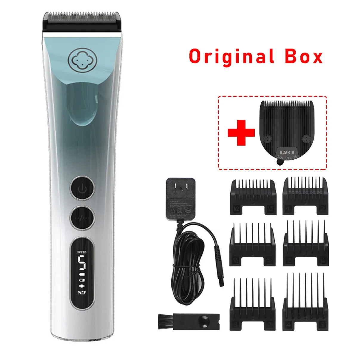 Madeshow 982F 986F Professional Hair Clippers Hair Trimmer Men's Adjustable Cordless Hair cutting Machine Barbers Beard Trimmer