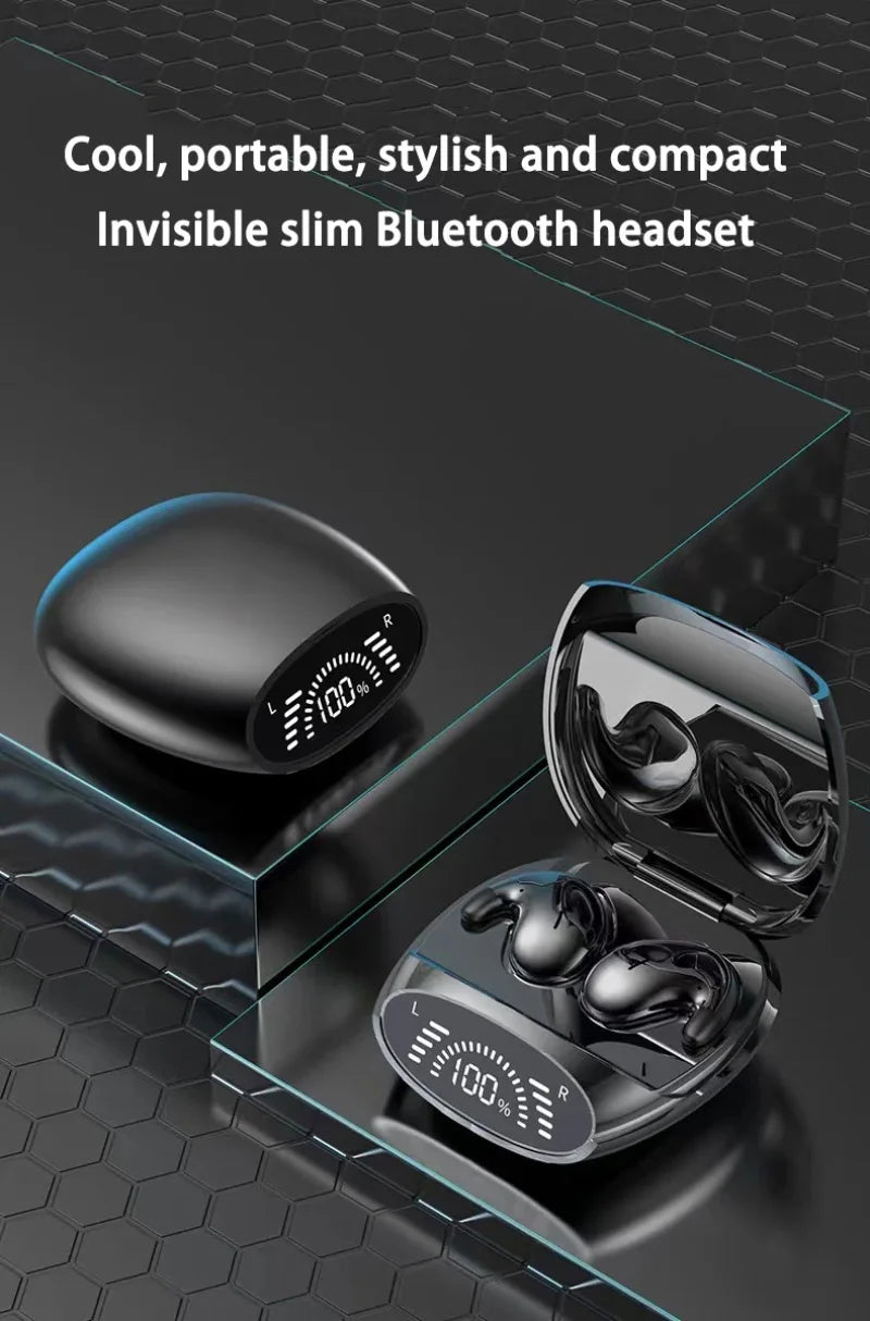 Mini Sleep Invisible Headset Ipx5 Waterproof Wireless Bluetooth Earphone Earbuds With Mic For Phone Bluetooth 5.3 Headphones