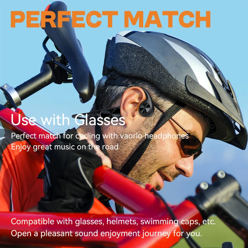Bone Conduction Swimming Headphones Wireless Bluetooth 5.4 IPX8 Waterproof Painless Wear 32GB RAM MP3 Player Headset For Sports
