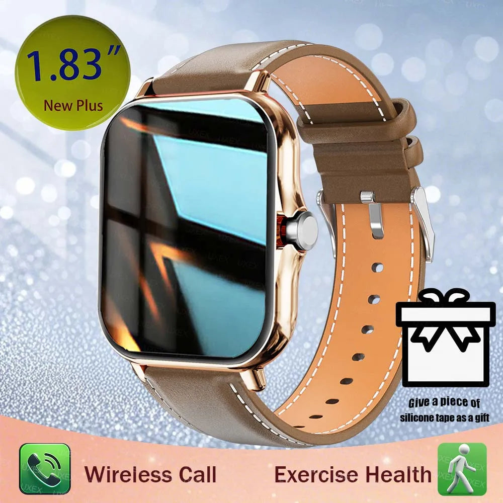 1.83'' Sports Smart Watch Fitness Clock Health Monitor Waterproof Smartwatch Wireless Call Watches For Men Women Android Ios New