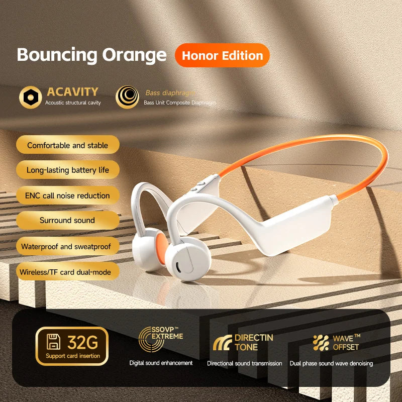 Bone Conduction Earphones Wireless Swimming Sports Earphones for Fitness Sports