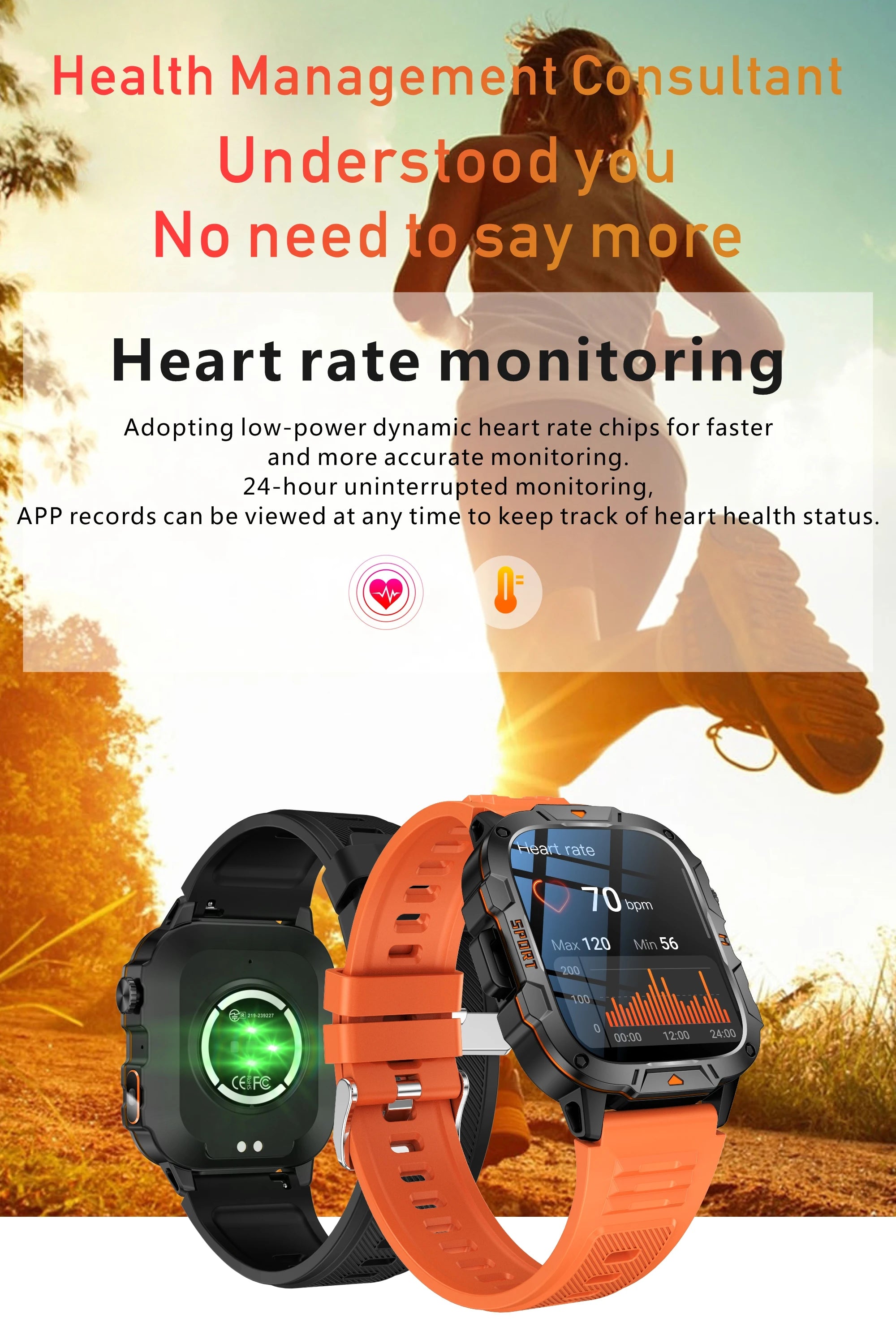 2025 New Military Grade Smart Watch Men 1.96" AMOLED Screen 5ATM Waterproof Simming Sports Fitness Tracker BT Call Smartwatches