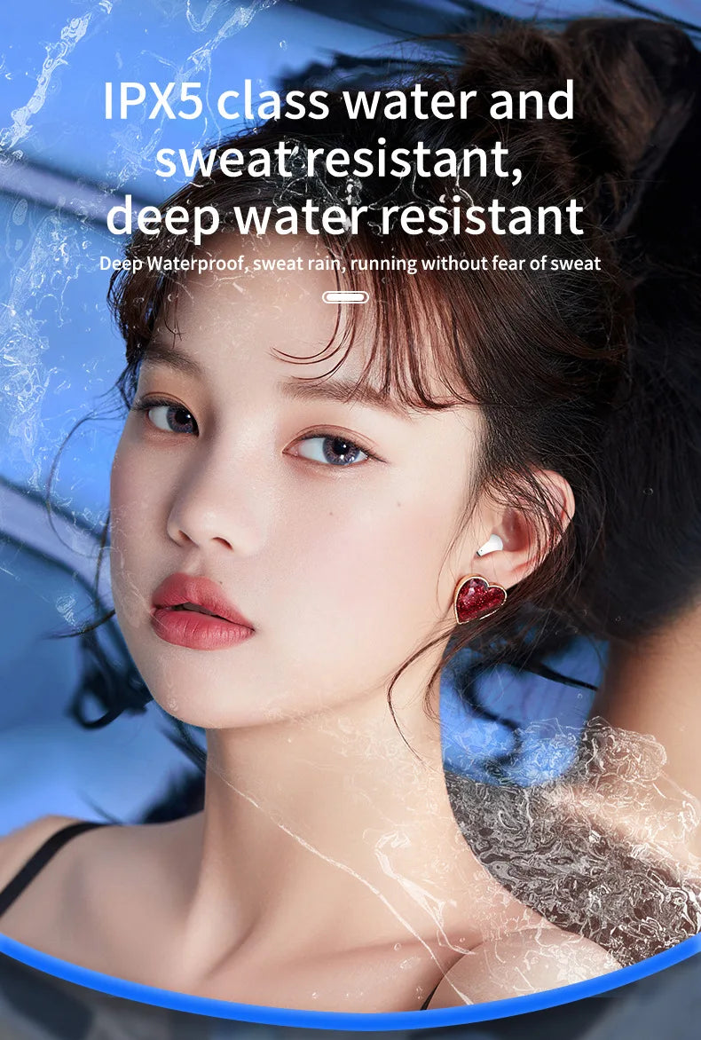 Mini Invisible Wireless Earphone TWS Bluetooth 5.3 Sleep Headphone Hidden Earbuds Waterproof Noise Reduction HiFi Sports Headset