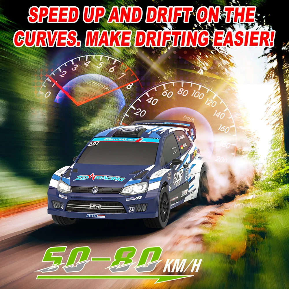 ZD Racing RC Car 1:12 Scale RX12 Brushless Car 70KM/H Car 4WD 2200mAh 350M Rally Vehicle