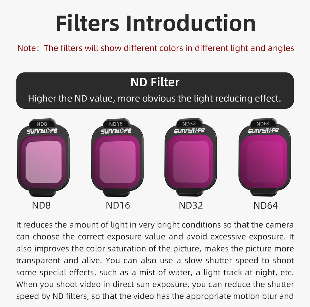For DJI Lito X1 Lens Filters ND8/16/32/64 Filter FLIP HD Photography MCUV/CPL Kit Drone Optical Glass Camera Accessory