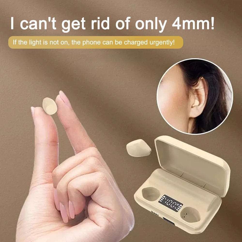 Sleep Invisible Bluetooth Earphone Mini Wireless Headphones IPX5 Waterproof HiFi Stereo Noise Cancelling In Ear Headset Earbuds
