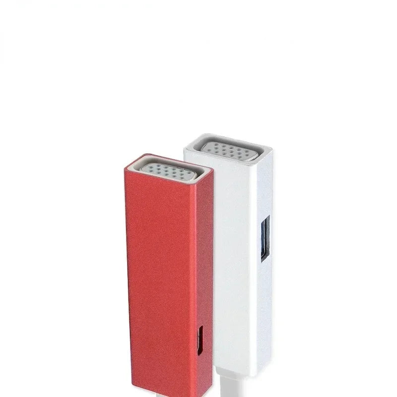 Three-in-one Docking Station USB-C To VGA HD Usb3.0hub Hub PD Power Supply Type-C Docking Station