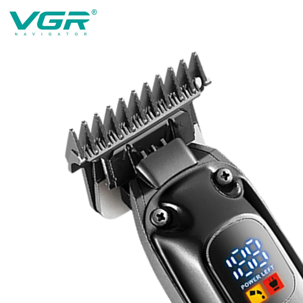 Original VGR Cordless Professional Hair Trimmer For Men Beard Trimmer USB Electric Hair Clipper Edge Razor Hair Cutter Machine