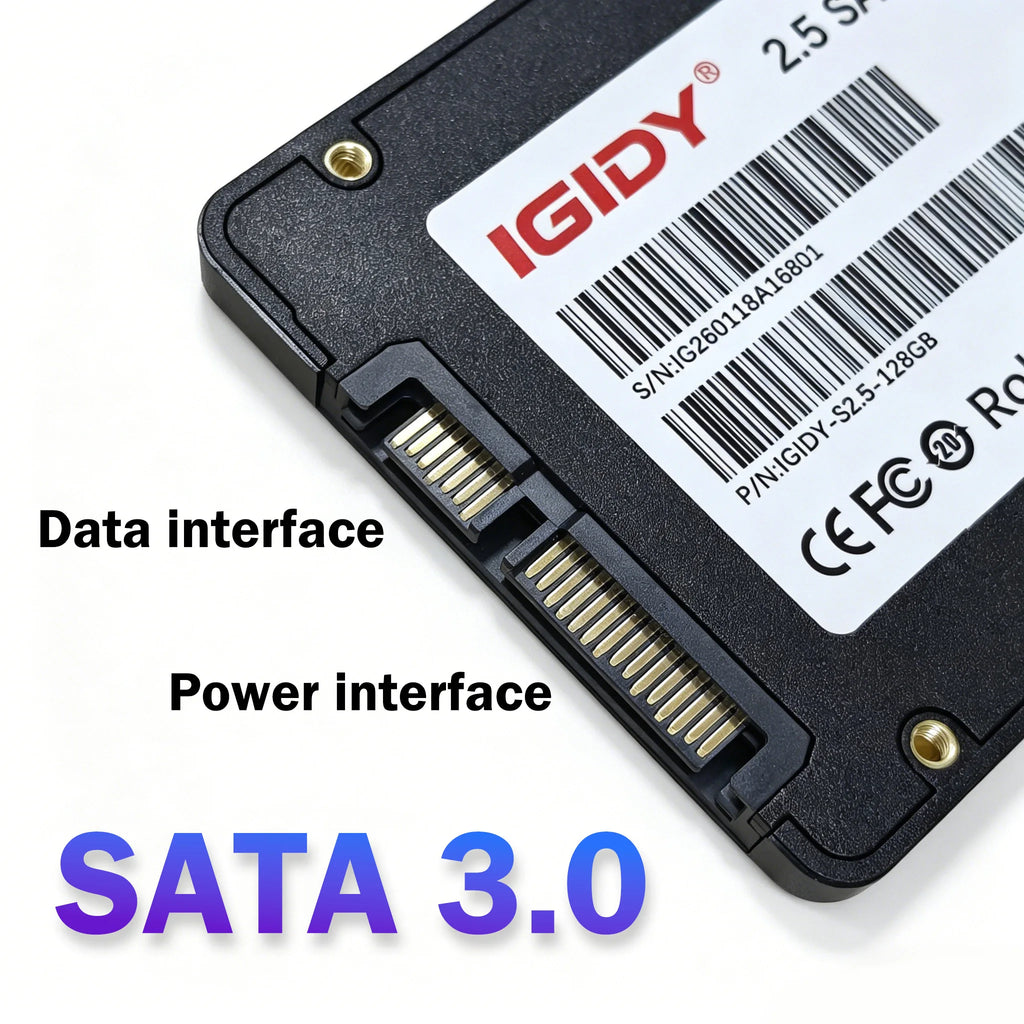 2.5'' SATA 3.0 SSD 128GB/256GB Internal Solid State Drive - Up to 570MB/s Read Speed, 3D TLC NAND, 7mm Slim for Laptop/Desktop