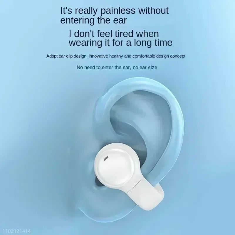 Wireless Earphone Noise Reduction Bluetooth LDE Power Display Earbuds in-Ear Headsets with Mic Touch Control for Phones