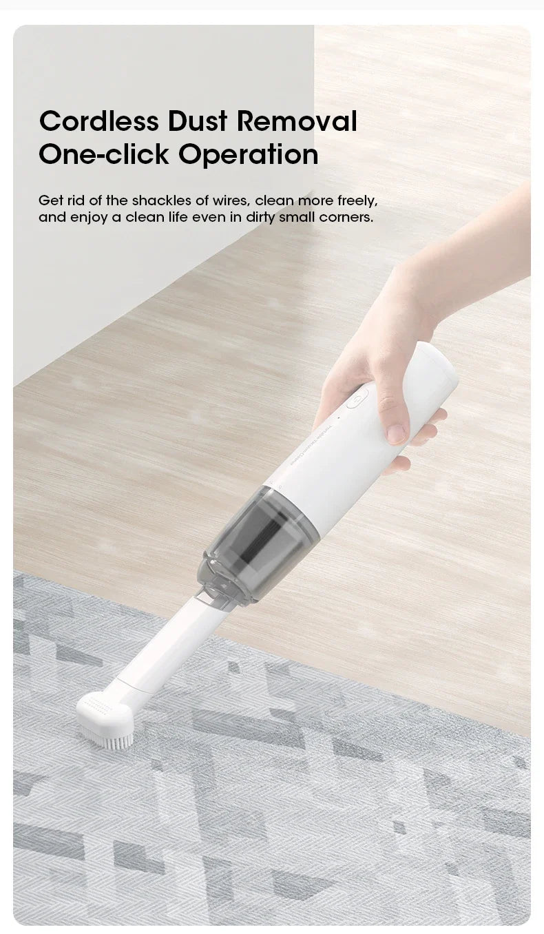 New Car Vacuum Cleaner Mini Convenient Vacuum Cleaner Multi Functional Wireless Handheld Vacuum Cleaner Strong Suction Low Noise