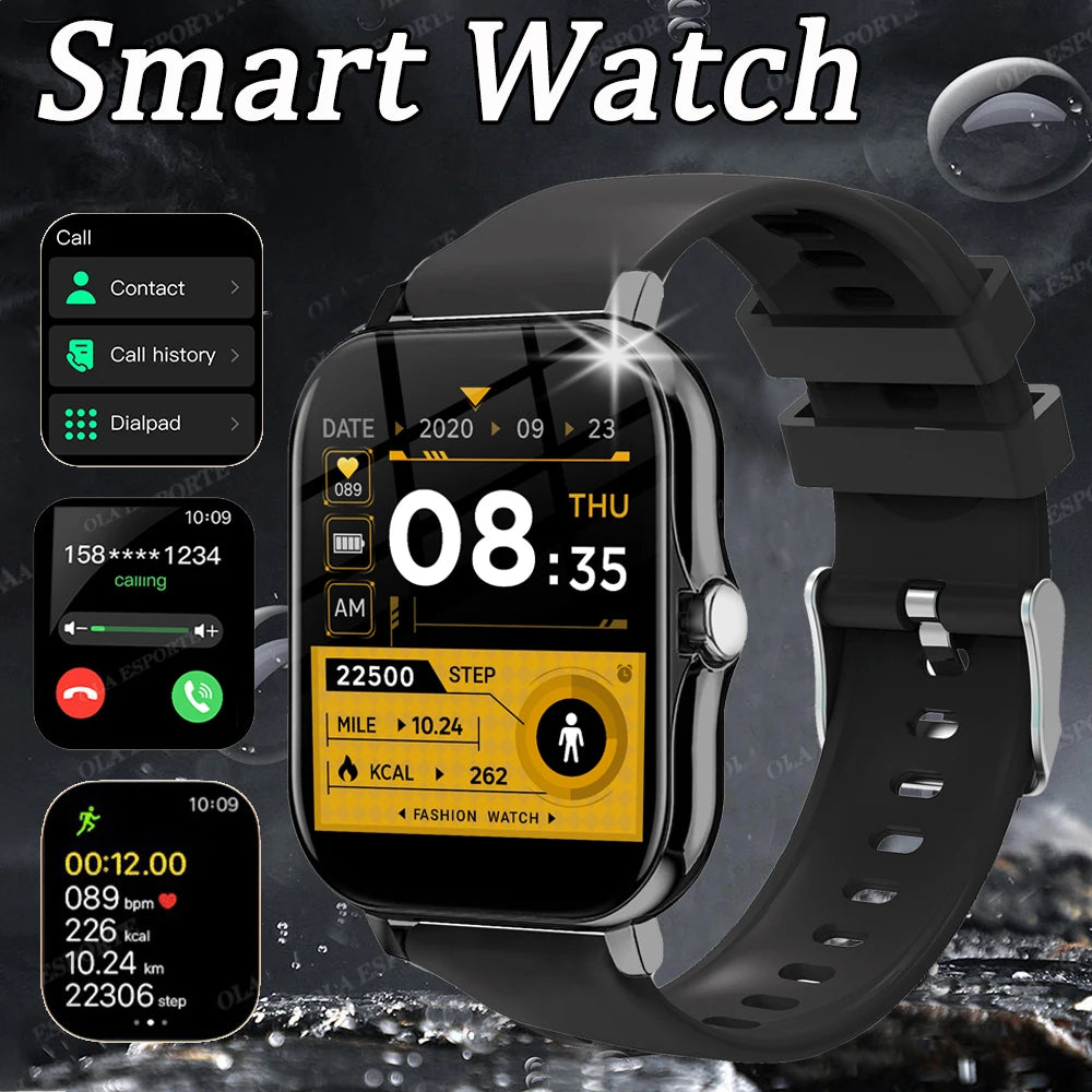 New Smart Watch Android IOS Phone 2.01'' Inch Color Screen Bluetooth Calls Blood Oxygen Monitor smartwatch For Women Men Gifts