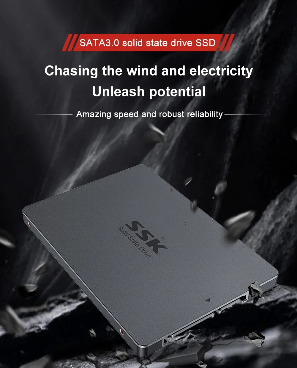 SSK SATA III SSD 2.5” Internal Solid State Drive 256GB 512GB 1TB SSD Hard Drive UP To 500MB/s for Upgrade PC Laptop Desktops