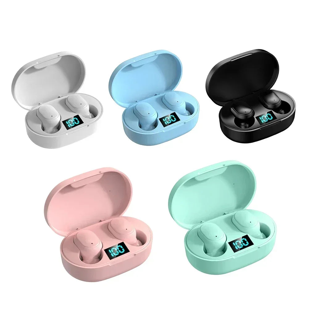 2026 New E6S Wireless Earbuds Noise Canceling Waterproof Ear Buds in-Ear Stereo Headphones with LED Display Charging Case