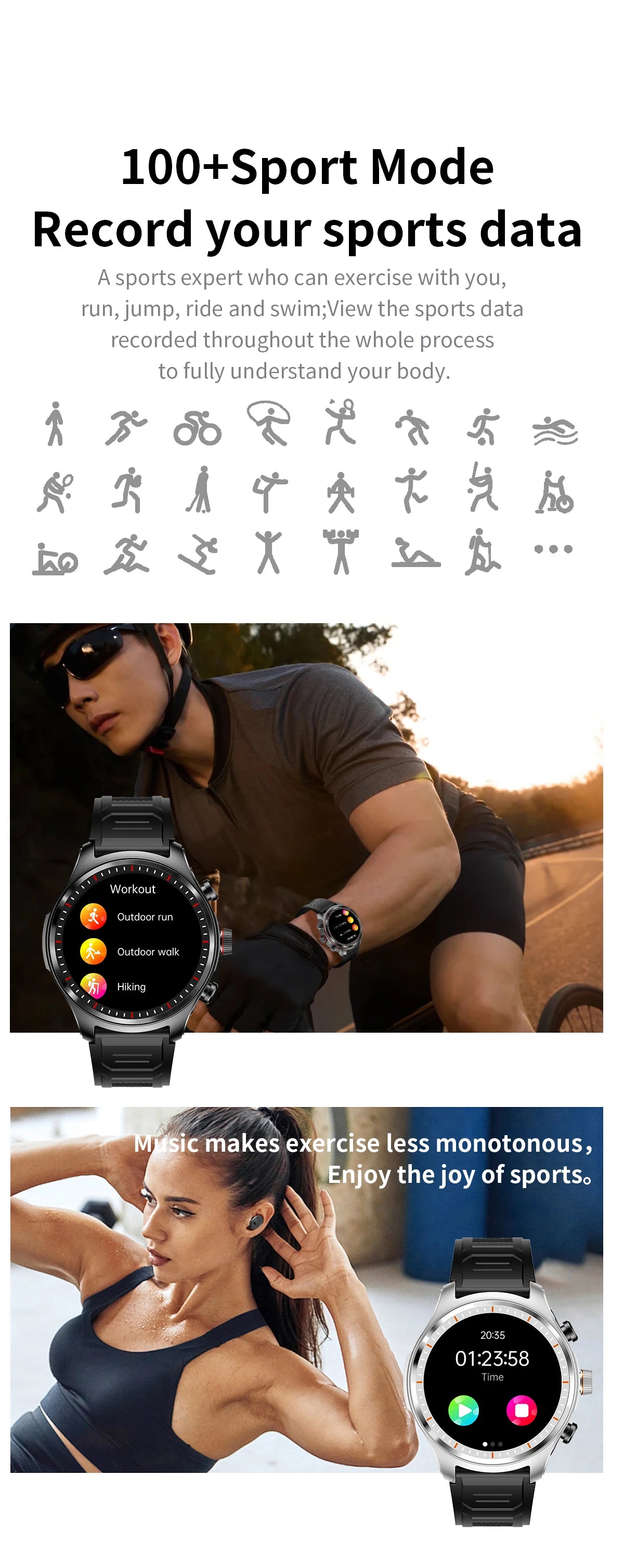 Bluetooth Headset Smartwatch 2-in-1,Call,Music,Health Monitor,Fitness Tracker,Men Women Waterproof Smart Watch For Android IOS