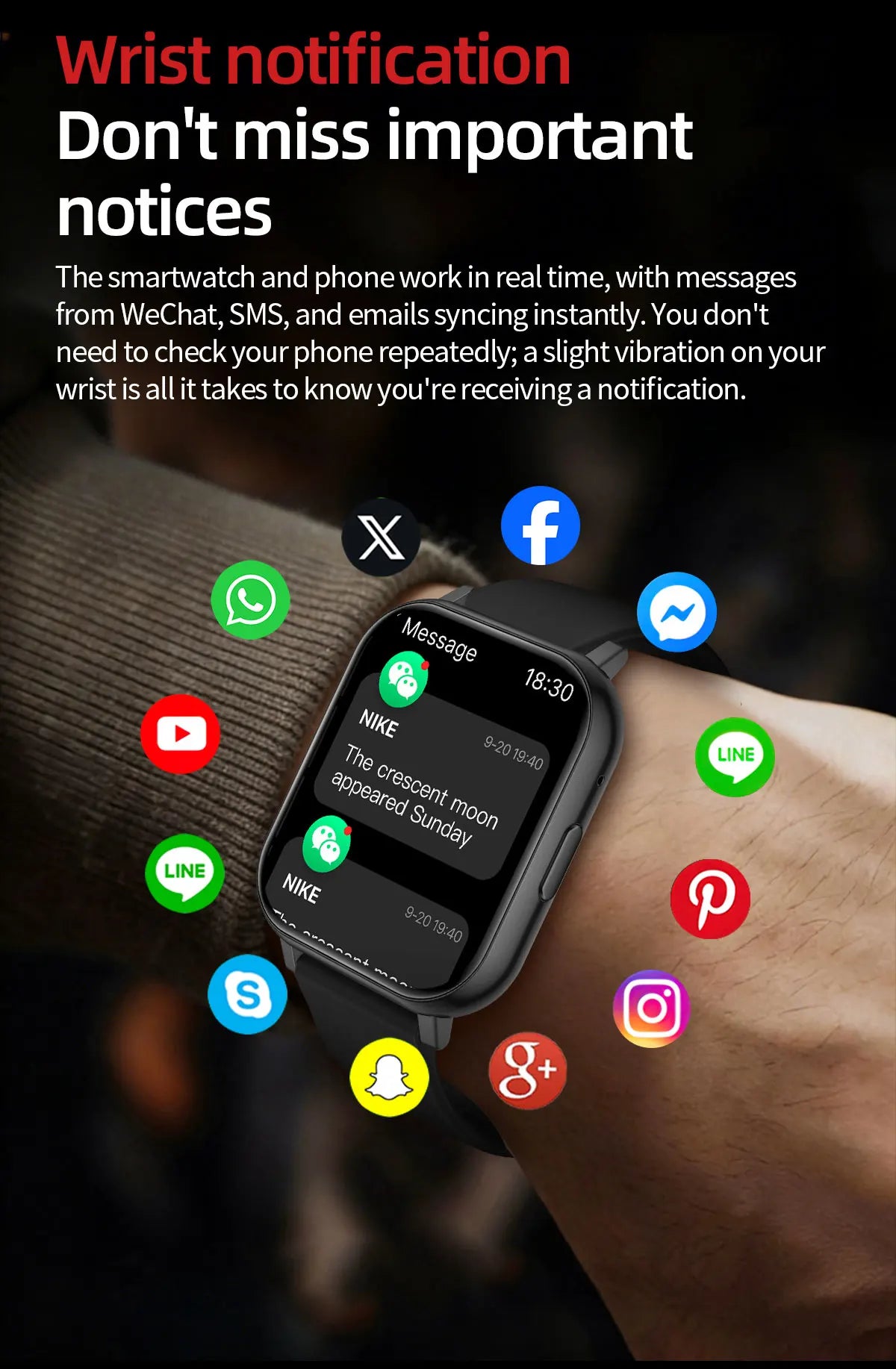LIGE 1.83" HD Screen Smartwatch Fitness Health Monitor 2026 New Bluetooth Call Waterproof Call Reminder Smart Watch Men Women