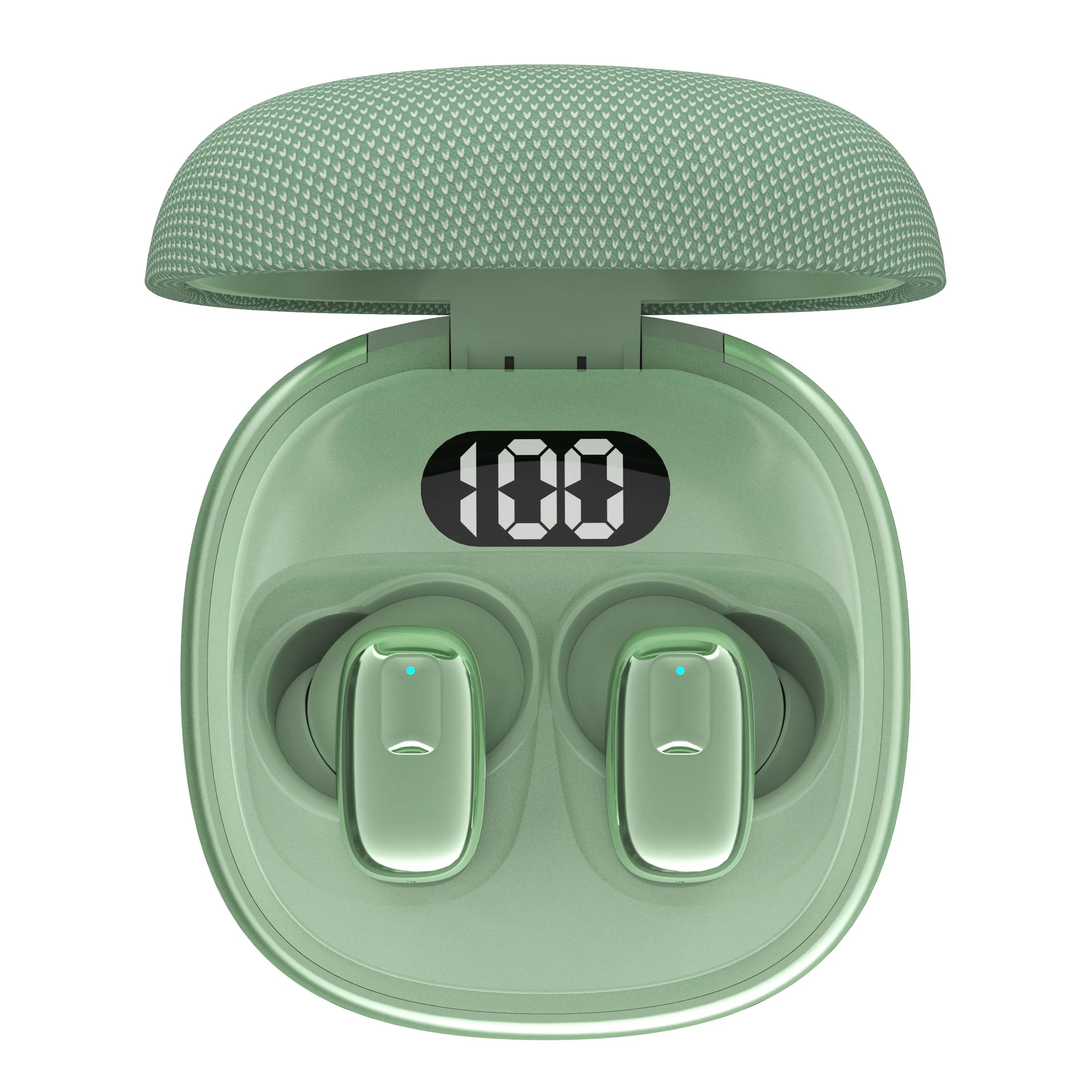 True Wireless Bluetooth Earphones with LED Power Digital Display Charging Case, HIFI Stereo Sound TWS Earbuds For iPhone Xiaomi