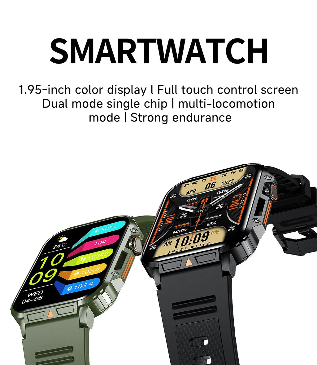 2026 Smartwatch 1.95" Inch Screen Health Monitoring Watches IP68 Waterproof  Sport Fitness Smart Watch Android IOS For Men Women