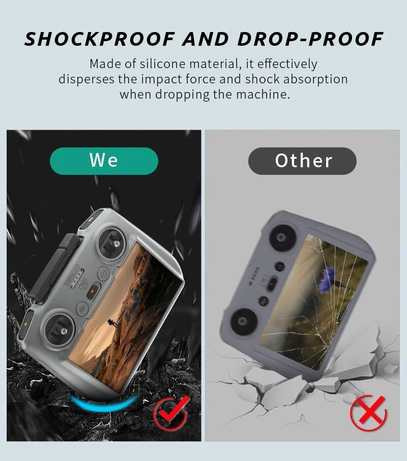 Lito X1/1 Silicone Case for DJI RC 2 Scratch Proof Protection Cover for DJI NEO 2/NEO 1/Mavic 4 Pro/Mini 5 Pro Control Accessory