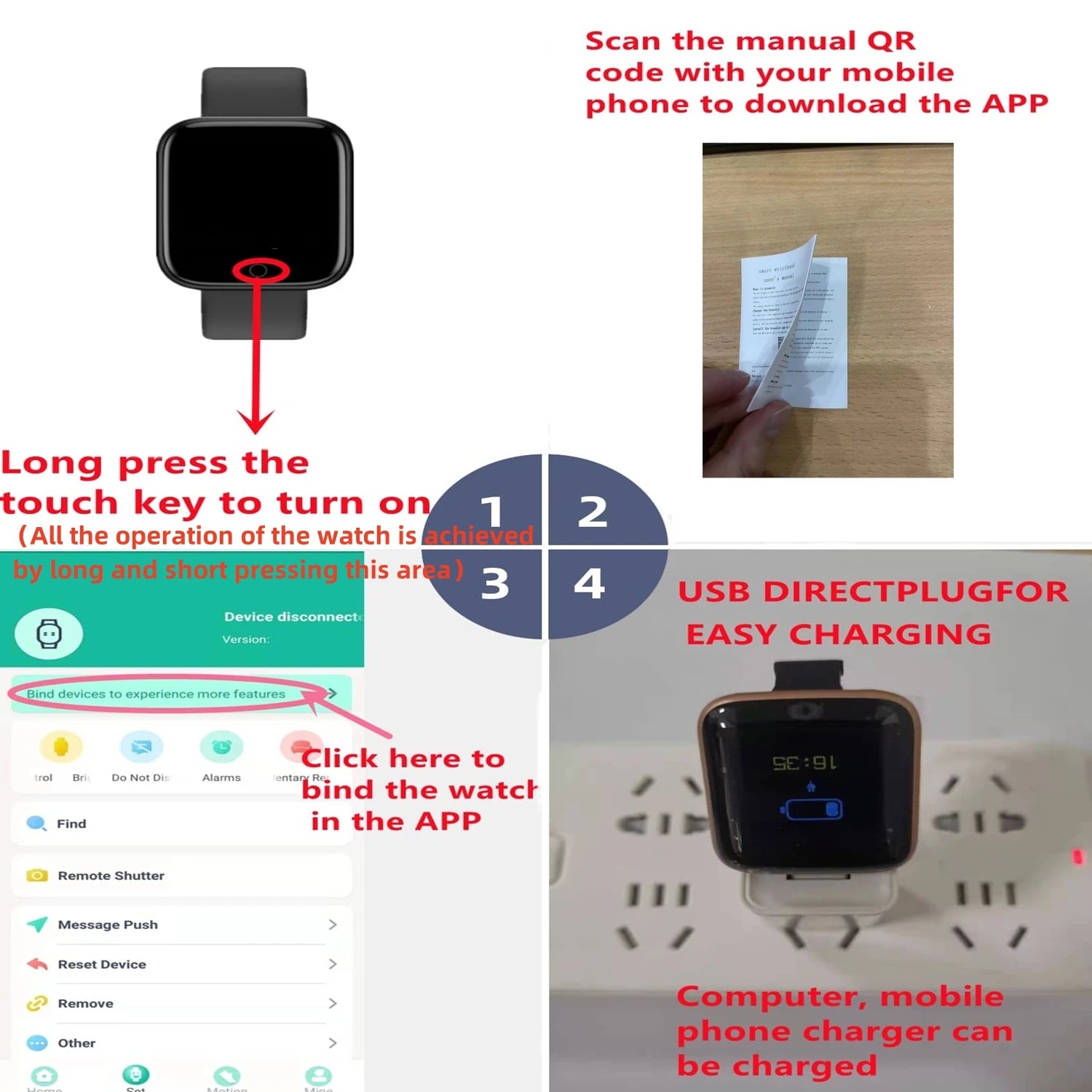 Smart Watch Women Men Music Control Bluetooth Calories Fitness Monitor Smartwatch Running Tracker Sport Bracelet For Android IOS