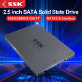 SSK SATA III SSD 2.5” Internal Solid State Drive 256GB 512GB 1TB SSD Hard Drive UP To 500MB/s for Upgrade PC Laptop Desktops