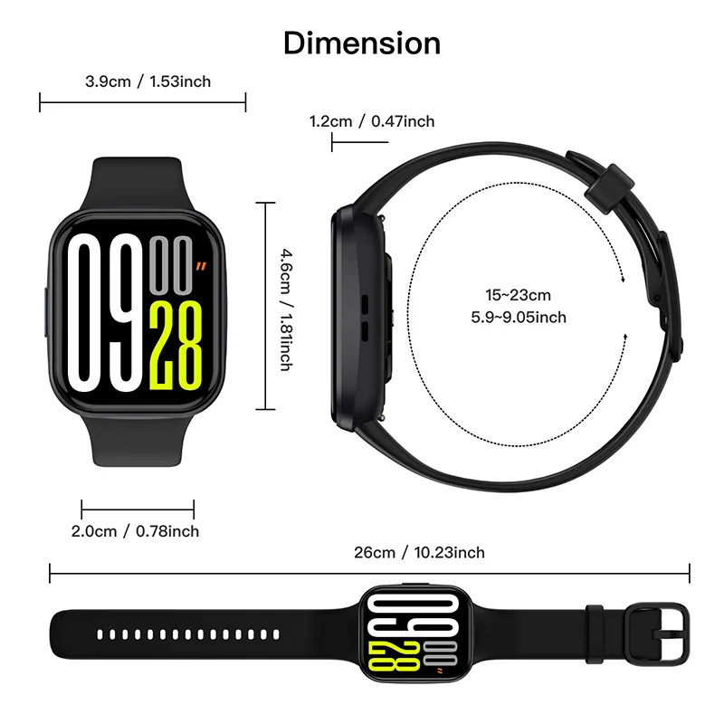 Original Sport Wrist Smartwatch Bluetooth Call Luxury Ladies Fitness Waterproof Smart Watches for Man Woman iOS Android 2026 New