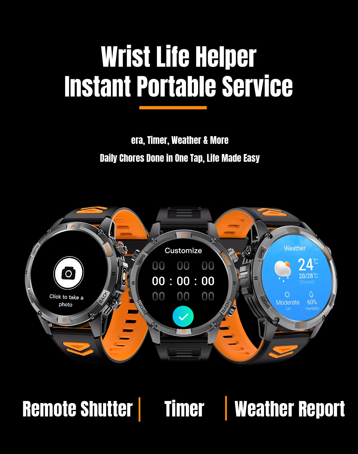 2026 GPS Military Smart Watches Men 10ATM Waterproof Call LED Flashlight 1.46" Rugged Tactical Watch Compass Fitness Smartwatch