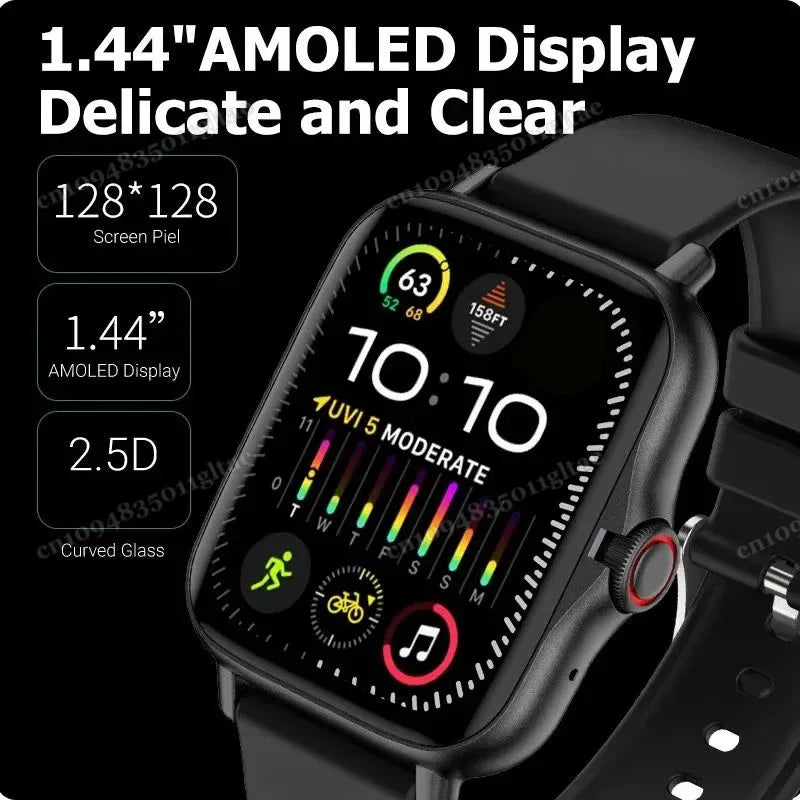 New Smart Watch For Android IOS 1.83Inch Color Screen Bluetooth Call Blood Oxygen/Pressure Monitoring Smart Watch Women Men MA27