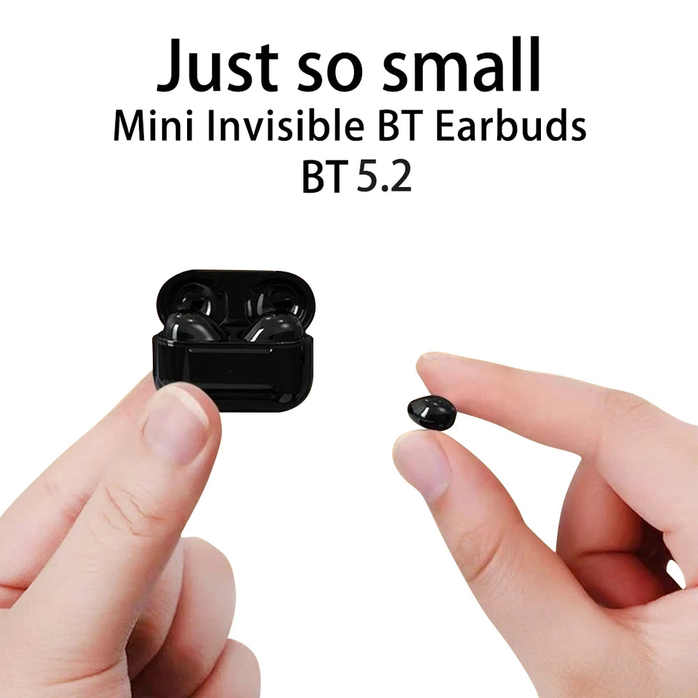 Sleep Invisible Bluetooth Earphone Mini Wireless Headphones IPX5 Waterproof HiFi Stereo Noise Cancelling In Ear Headset Earbuds