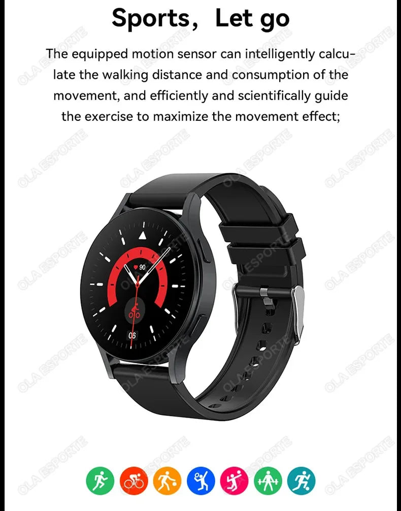 Smart Watch 1.32inch HD AMOLED Screen Bluetooth Call Health Monitor Smartwatch Men Women Fitness Sports Watches For Android IOS