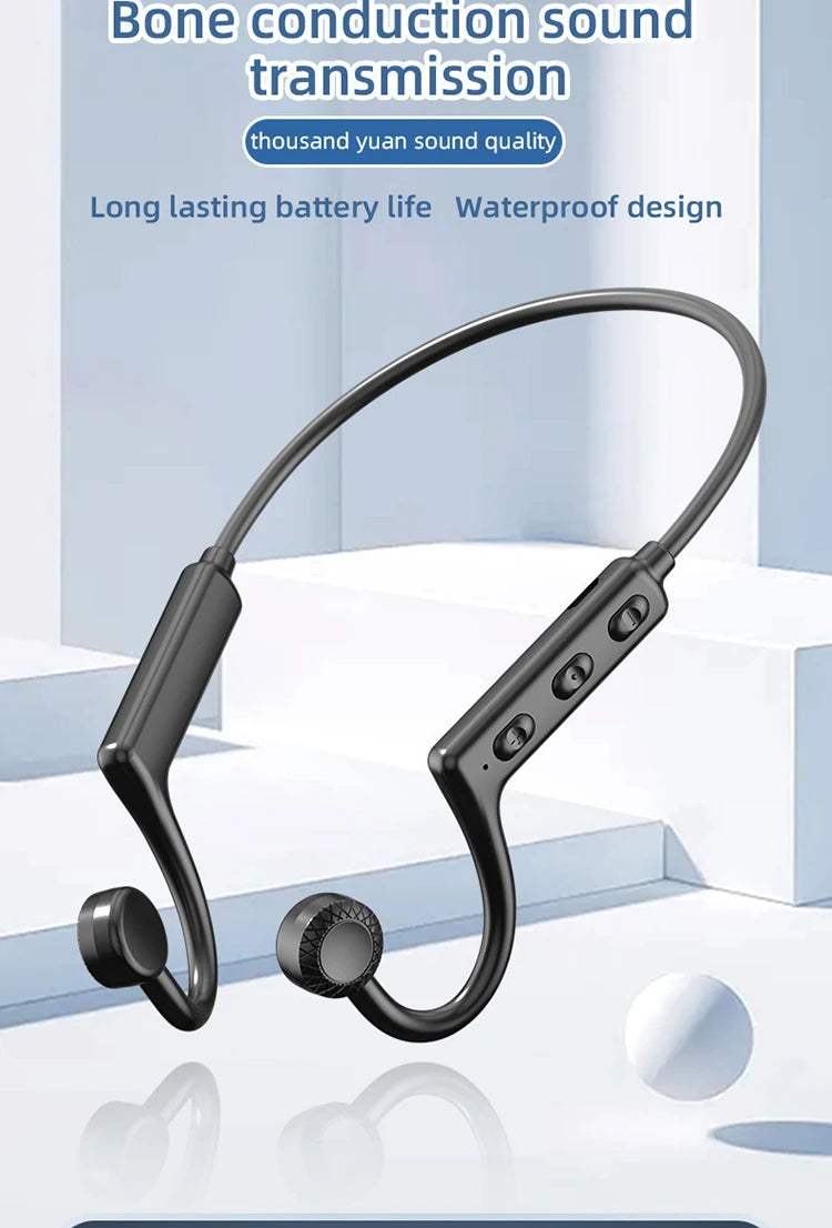 Bone Conduction Bluetooth Headphone TWS Sport Earphones Waterproof Stereo Wireless Headset With Mic Ear Hook For iPhone Xiaomi