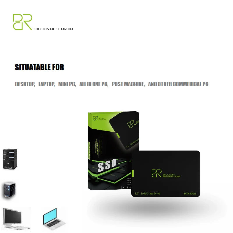 BR SSD SATA 2.5'' SSD 128GB Solid State Drive 1TB SSD SATA 3.0 Hard Drive Disk internal ssd SATA3 for Laptop Desktop
