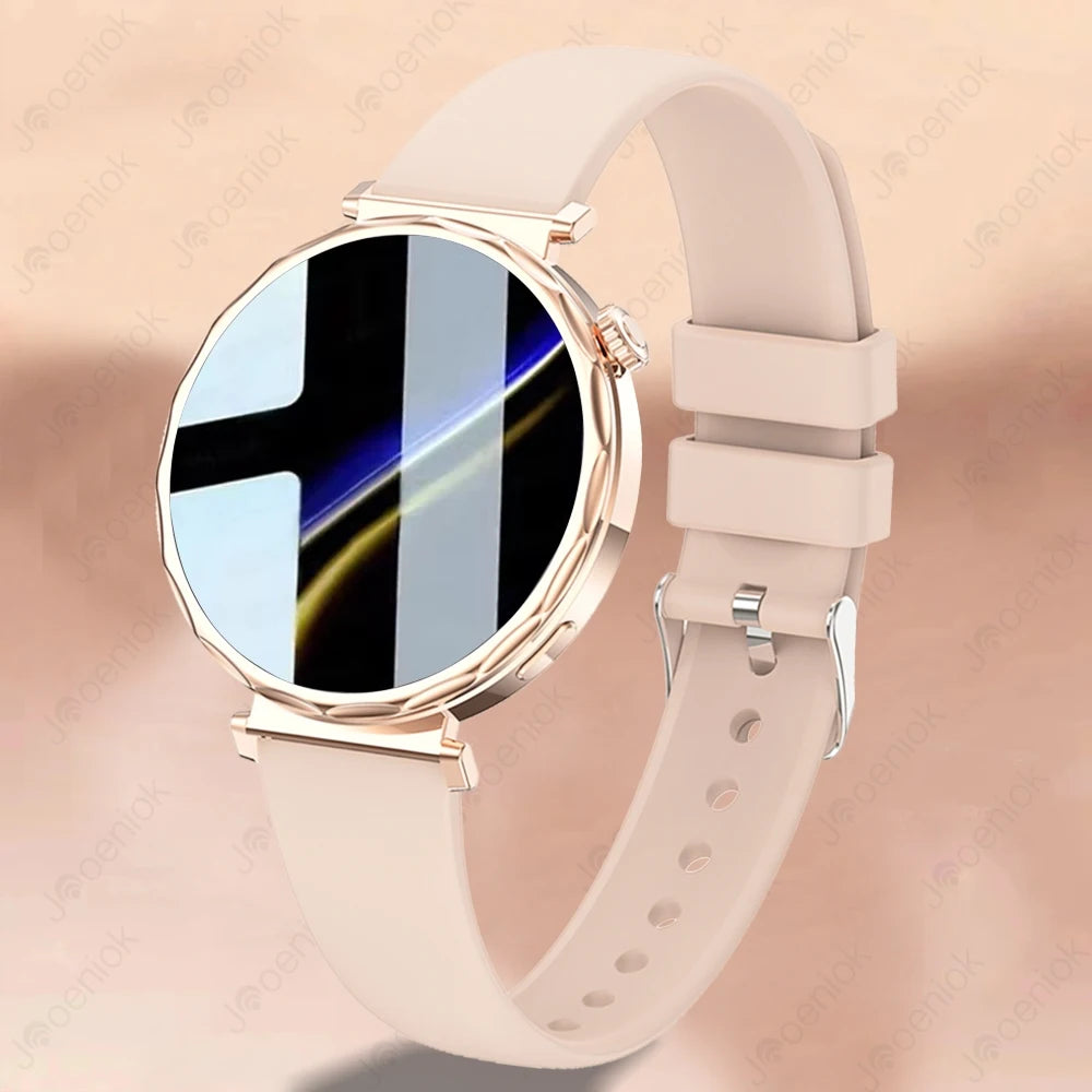 Bluetooth Call Smartwatches Ladies AMOLED HD Screen Heart Rate Monitor Bluetooth Call IP68 Waterproof Smart Watch 2025 New