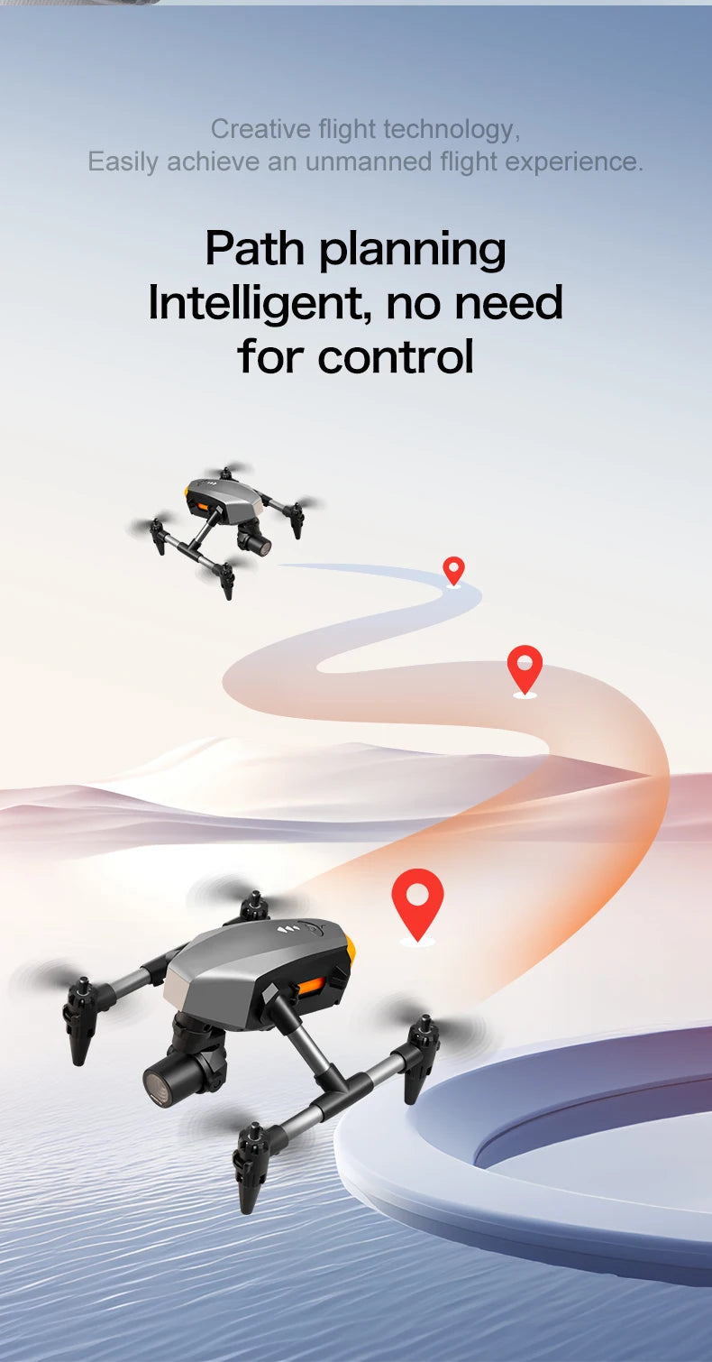 XD1 mini Drone Aluminium 8k Aerial Video Camera Optical Flow Fixed Height Quadcopter 360° Flip RC Dron for Kids Toys Boy