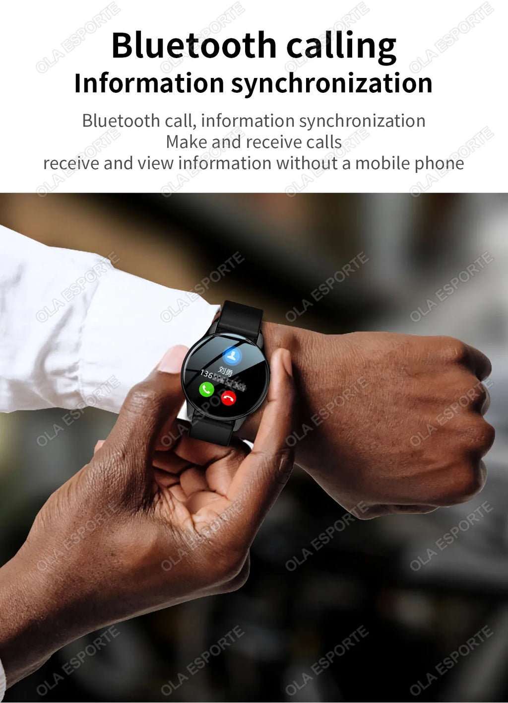 Smart Watch 1.32inch HD AMOLED Screen Bluetooth Call Health Monitor Smartwatch Men Women Fitness Sports Watches For Android IOS