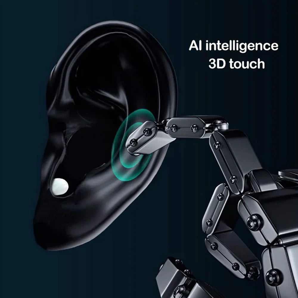 Invisible Sleep Mini Headphones Bluetooth TWS Wireless Earphones with Microphone Noise Cancelling In-Ear Earbuds Sports Headset