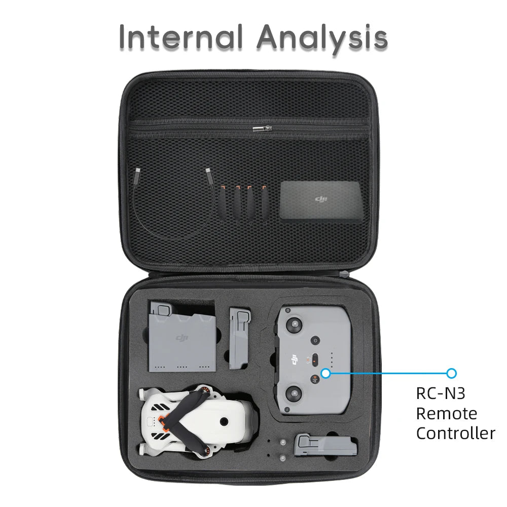 Portable Hard Carrying Case for DJI Lito 1 / Lito X1 Protective Travel Storage Bag for RC 2 / RC-N3 Remotes Drone Accessories