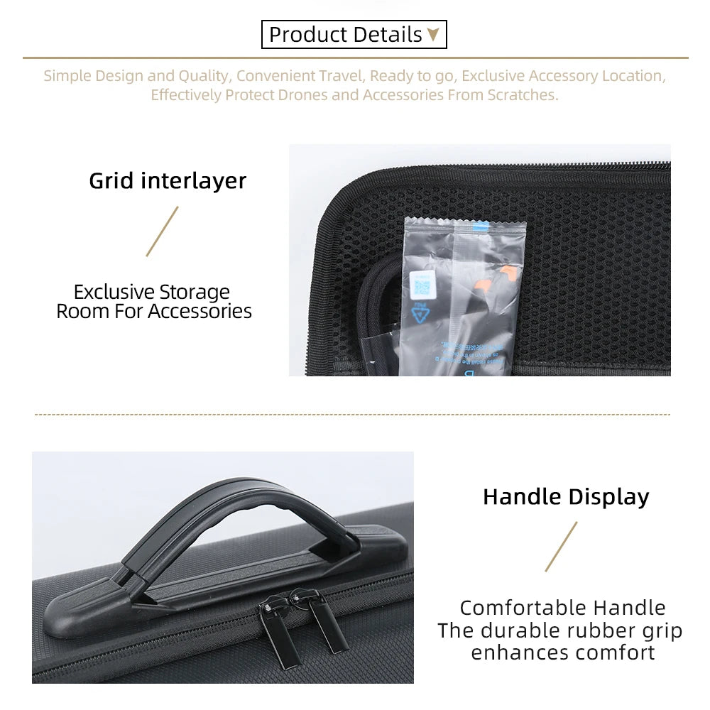 Portable Drone Carry Case For DJI LITO X1 1 Hard Shell Storage Bag Waterproof Handbag For RC 2 RC N3 Control Charger Accessories