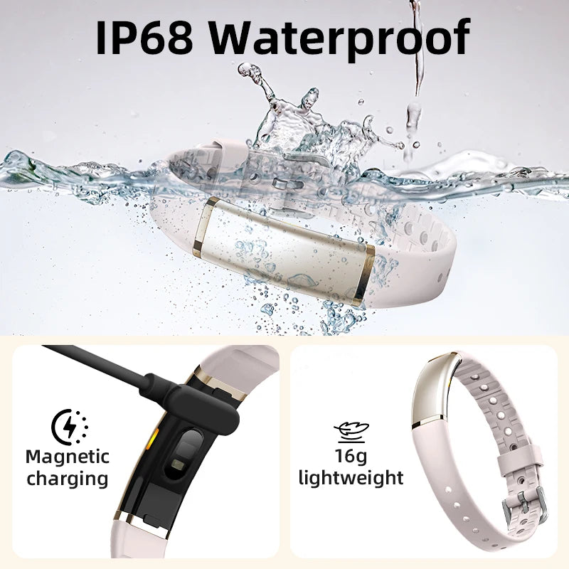 LIGE No Screen Smart Bracelet Blood Oxygen Health Monitor Watches Waterproof Sports Fitness Women's Smart Watch for Android ios